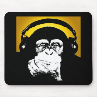 Mousepad Tapete do rato do DJ do macaco
