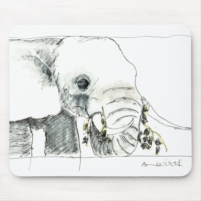 Mousepad Tapete do rato do elefante (Frente)