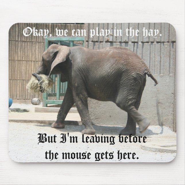 Mousepad Tapete do rato do elefante (Frente)