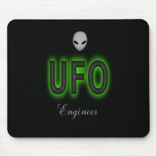 Mousepad Tapete do rato do engenheiro do UFO