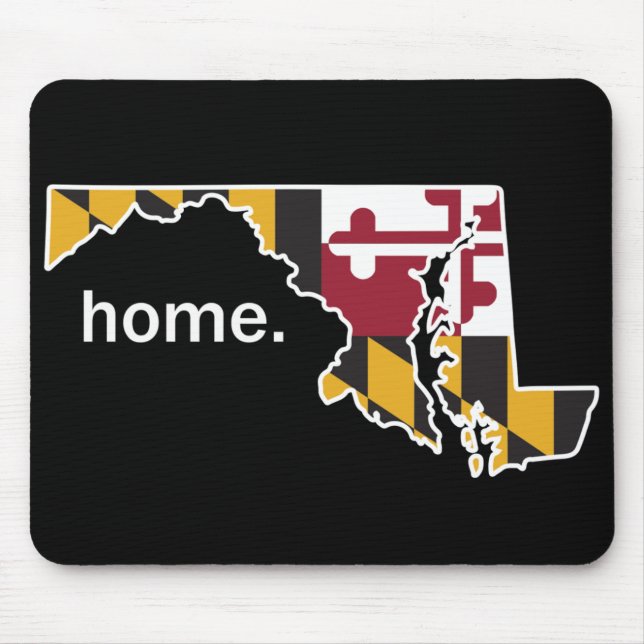Mousepad Tapete do rato do estado de origem de Maryland (Frente)