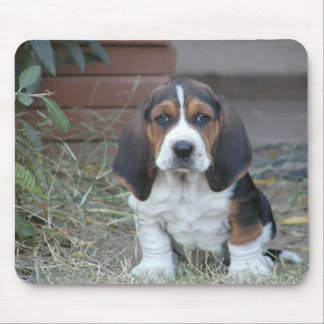 Mousepad Tapete do rato do filhote de cachorro do Basset