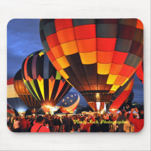 Mousepad Tapete do rato do fulgor do balão