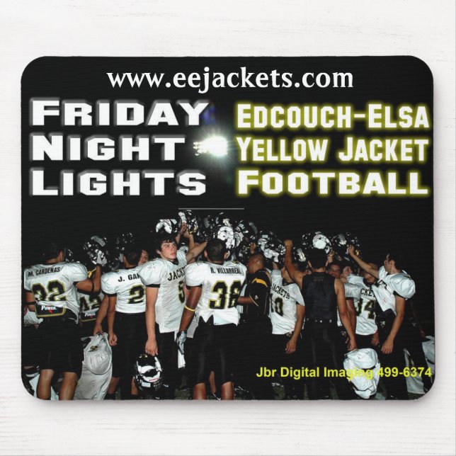 Mousepad Tapete do rato do futebol de Edcouch-Elsa (Frente)