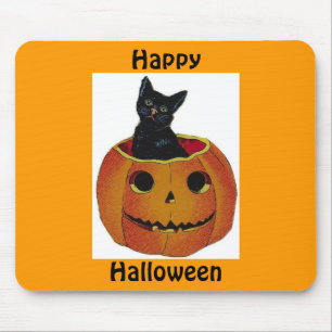 Mousepad Tapete do rato do gatinho do Dia das Bruxas