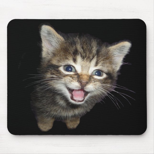 Mousepad Tapete do rato do gatinho do gato malhado (Frente)