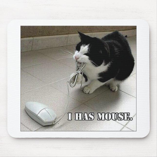 Mousepad Tapete do rato do gato (Frente)