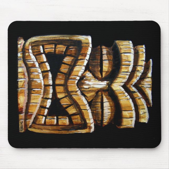 Mousepad Tapete do rato do homem de Tiki (Frente)