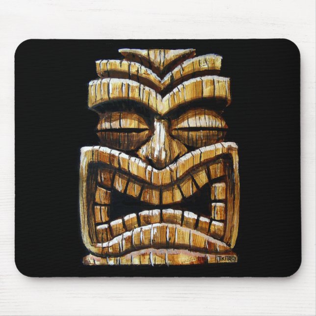 Mousepad Tapete do rato do homem de Tiki por TikiTrey (Frente)