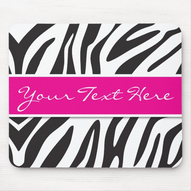 Mousepad Tapete do rato do impressão da zebra (Frente)