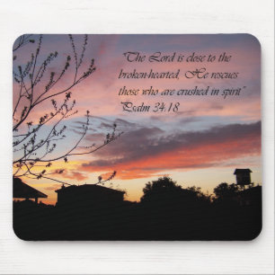 Mousepad Tapete do rato do incentivo do por do sol do 24:18