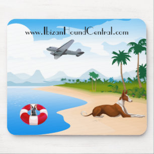 Mousepad Tapete do rato do insular do cão de Ibizan