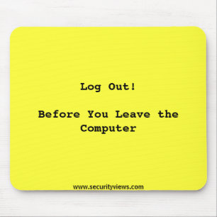 Mousepad Tapete do rato do lembrete da saída