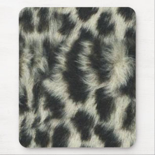 Mousepad Tapete do rato do leopardo de neve