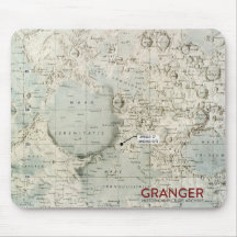 Tapete do rato do mapa da lua