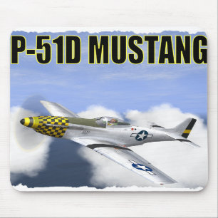 MOUSEPAD TAPETE DO RATO DO MUSTANG DE P-51D