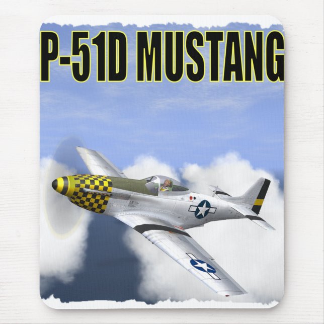 MOUSEPAD TAPETE DO RATO DO MUSTANG DE P-51D (Frente)