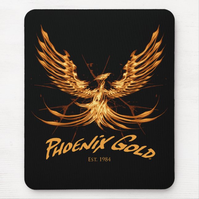 Mousepad Tapete do rato do ouro de Phoenix (Frente)