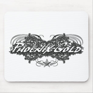 Mousepad Tapete do rato do ouro de Phoenix