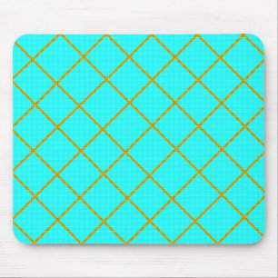 Mousepad Tapete do rato do ouro e da turquesa