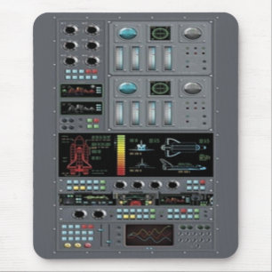 Mousepad Tapete do rato do painel de controlo do vaivém