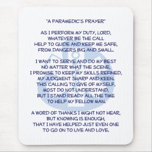 Mousepad Tapete do rato do paramédico