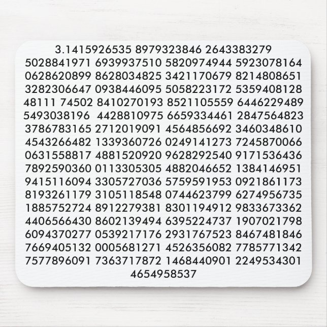 Mousepad Tapete do rato do Pi (Frente)