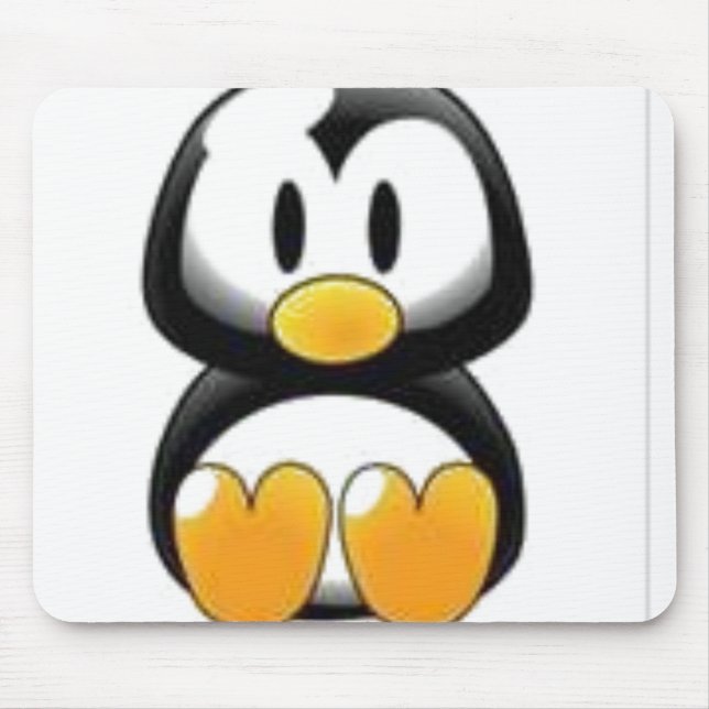 Mousepad tapete do rato do pinguim (Frente)