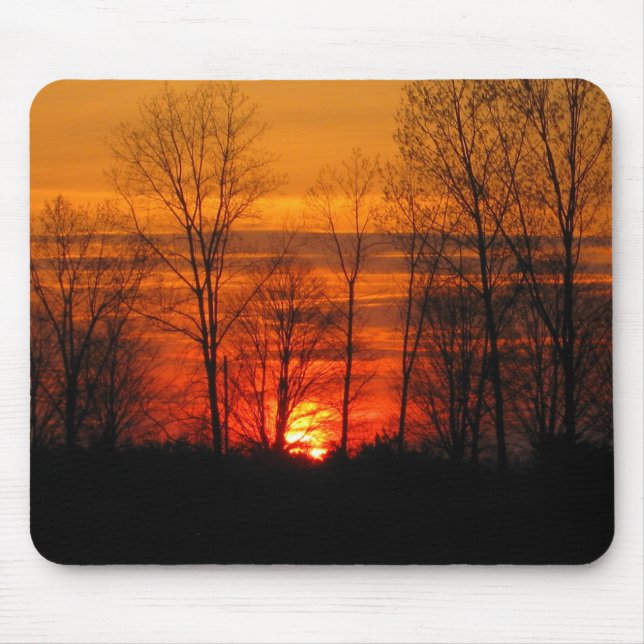 Mousepad Tapete do rato do por do sol (Frente)