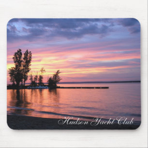 Mousepad Tapete do rato do por do sol do yacht club de