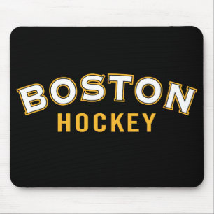 Mousepad Tapete do rato do preto do hóquei de Boston