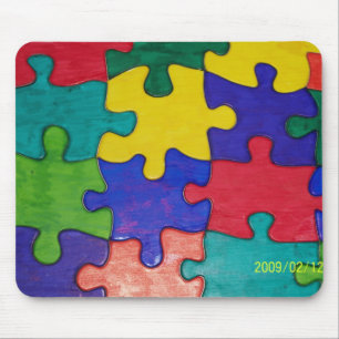 Mousepad tapete do rato do quebra-cabeça