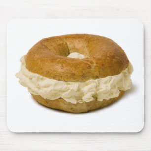 Mousepad Tapete do rato do queijo do Bagel w/Cream