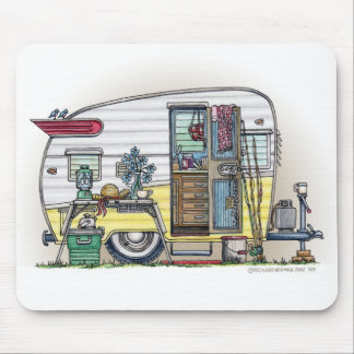 Mousepad Tapete do rato do reboque de campista rv de Shasta