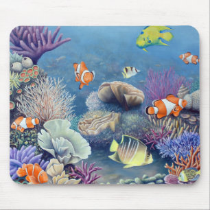 Mousepad Tapete do rato do recife de corais