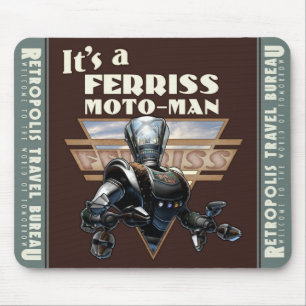 Mousepad Tapete do rato do robô do Moto-Man de Ferriss