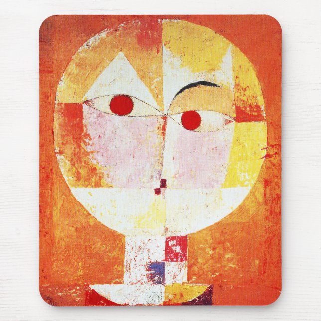 Mousepad Tapete do rato do Senecio de Paul Klee (Frente)