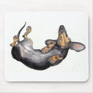 Mousepad tapete do rato do sono do dachshund