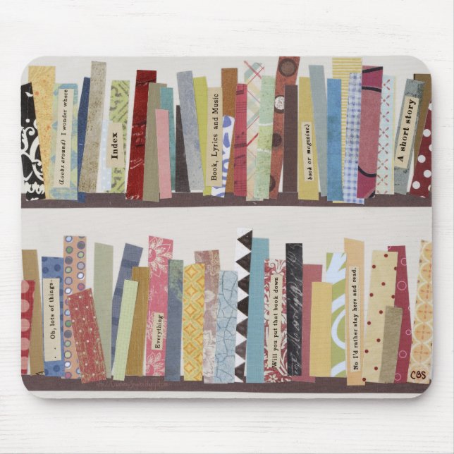 Mousepad Tapete do rato do Stroll da biblioteca (Frente)