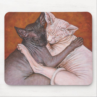 Mousepad Tapete do rato do tempo da sesta dos gatos do gato