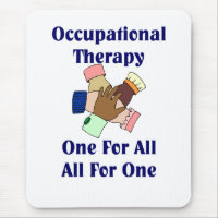 Tapete do rato do terapeuta ocupacional