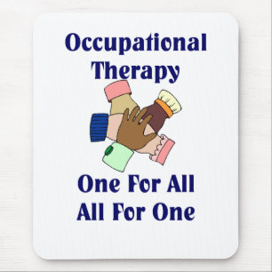 Mousepad Tapete do rato do terapeuta ocupacional