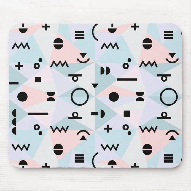 Mousepad Tapete do rato do teste padrão do símbolo de (Frente)