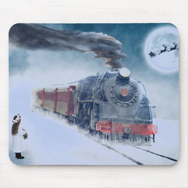 Mousepad Tapete do rato do trem do vintage (Frente)