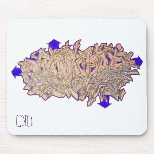 Mousepad Tapete do rato dos grafites (Frente)