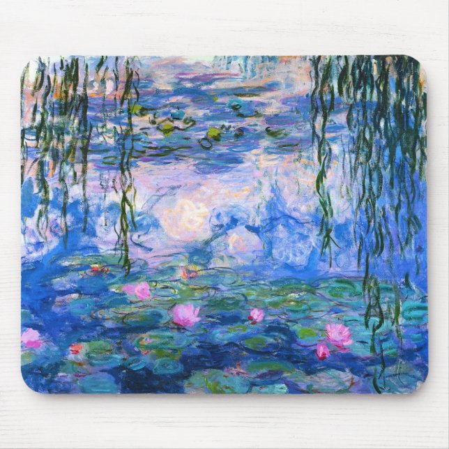 Mousepad Tapete do rato dos lírios de água de Monet (Frente)