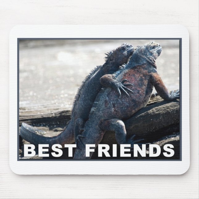 Mousepad Tapete do rato dos melhores amigos (Frente)