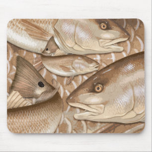 Mousepad Tapete do rato dos salmonetess (cilindro vermelho)