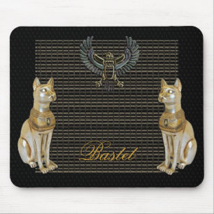 Mousepad Tapete do rato egípcio do gato da deusa de Bastet