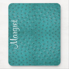 Mousepad Tapete do rato elegante do olhar do couro da